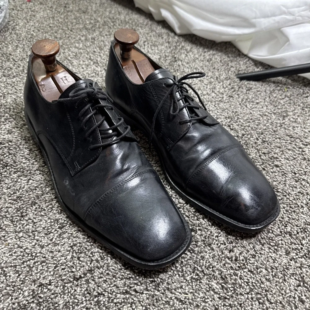 VTG Florsheim Imperial 18194 01 Leather Dress Shoes 10D
